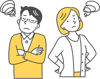 困っている担当者のイラスト